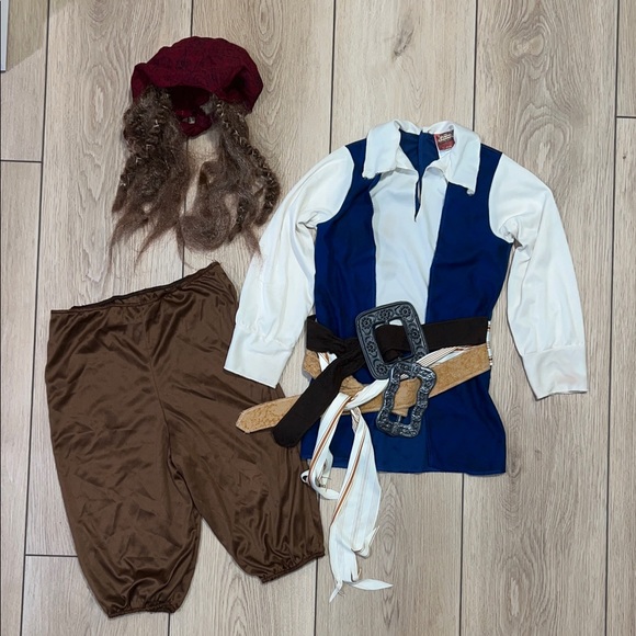 Disney Pirates of the Caribbean Kids Costume - White and Brown - Picture 3 of 16